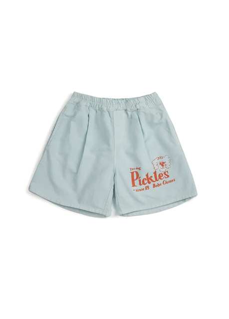 Pickles The Dog Printed Light Blue Boys' Bermuda Shorts