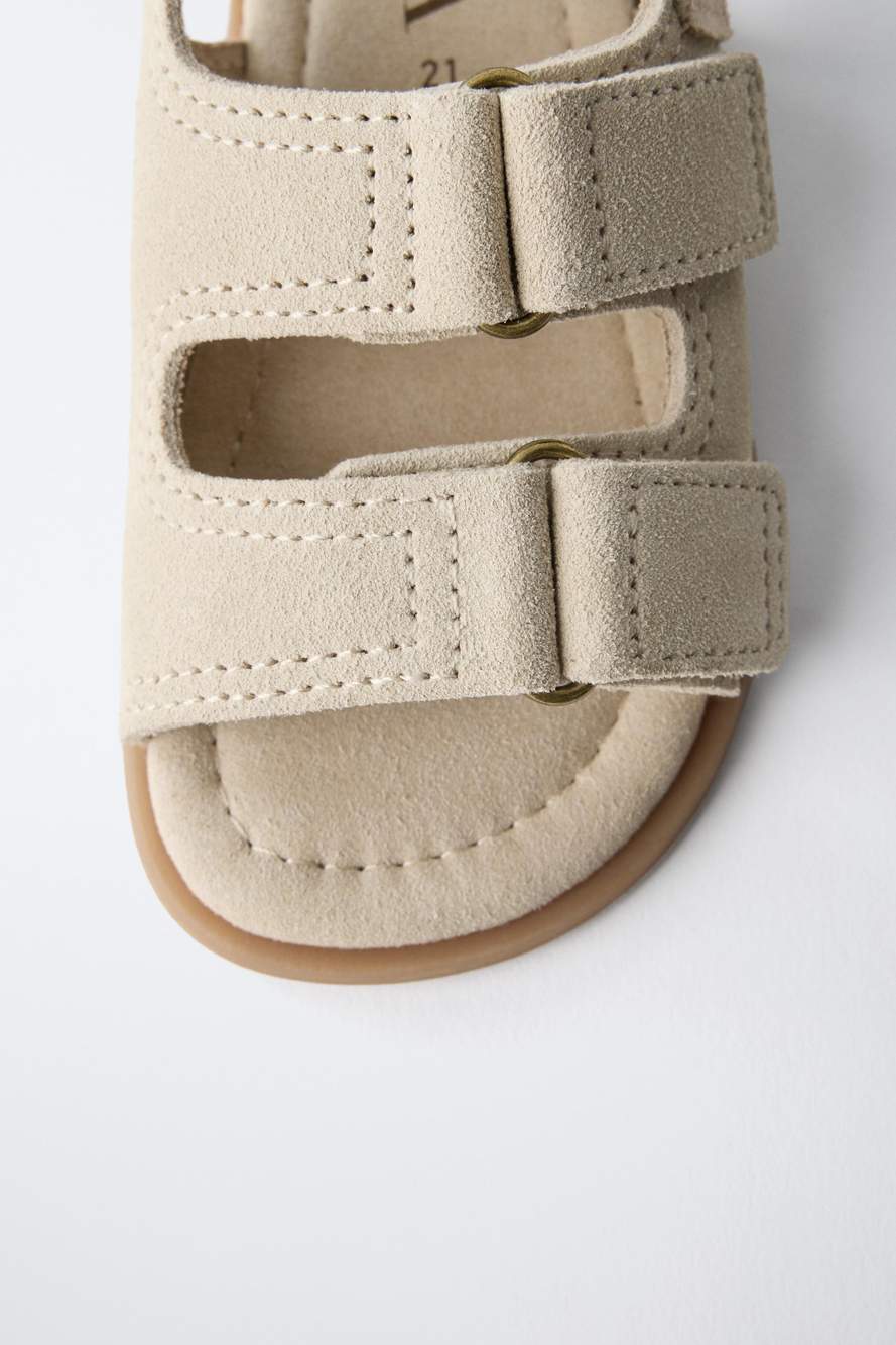 DOUBLE-STRAP LEATHER SANDALS — Product image 4 of 8