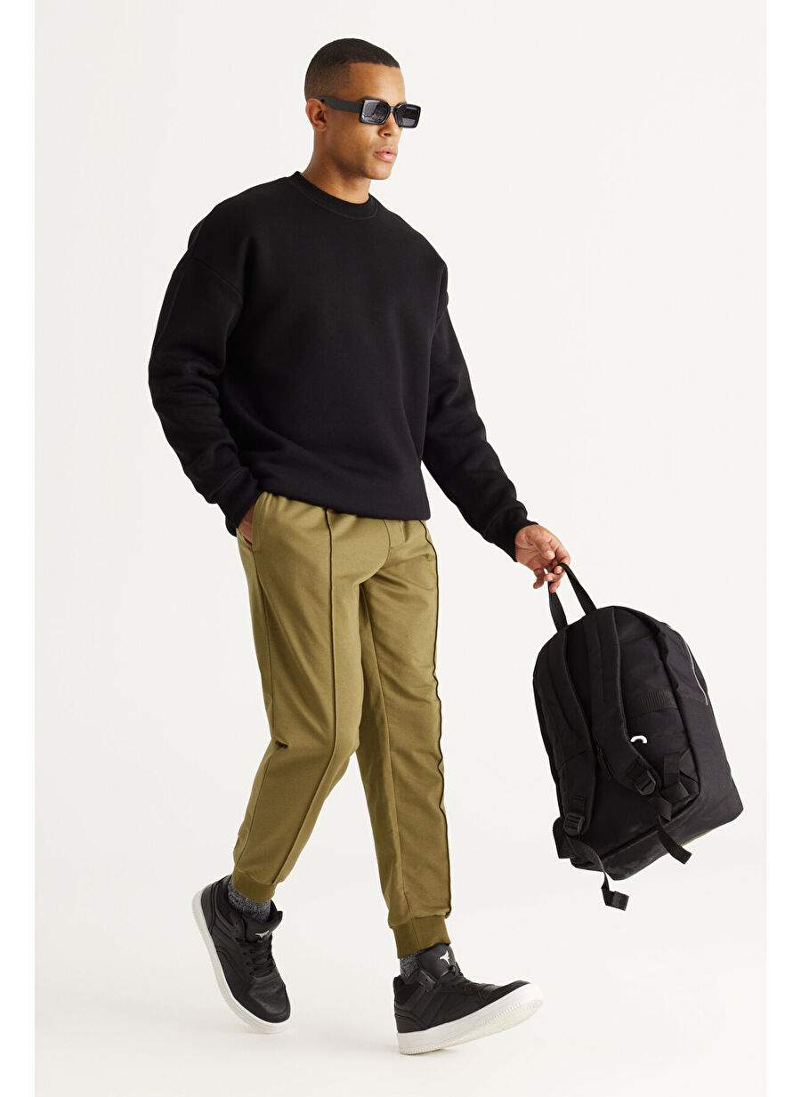 Erkek Haki Standart Fit Normal Kesim Pamuklu Esofman Alt — Product image 3 of 6