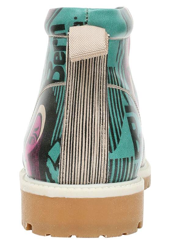 Men Vegan Leather Multicolor Ankle Boots - Kunsthalle Design — Product image 6 of 7