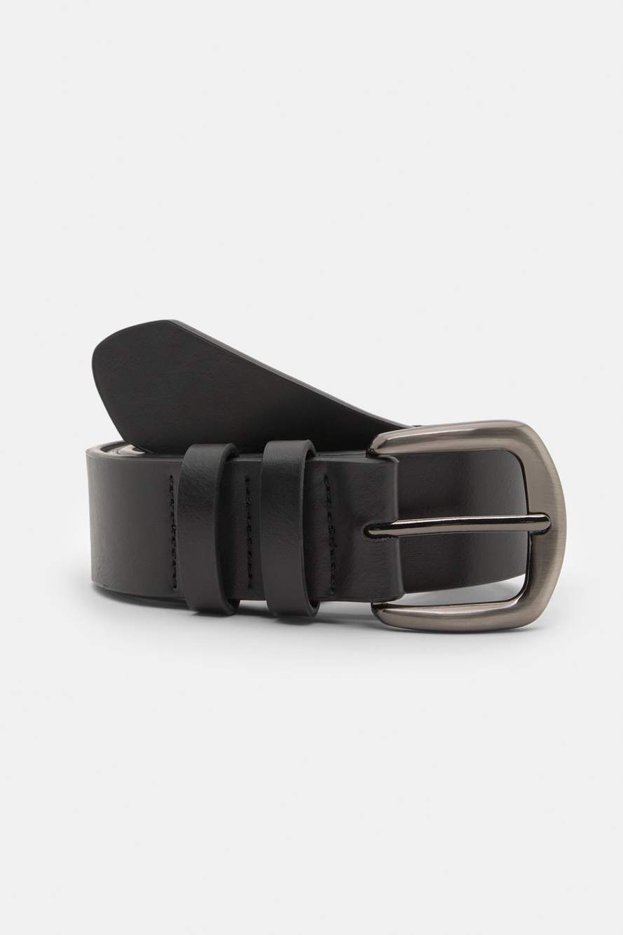 Leather-effect belt with double loop — صورة المنتج 4 من 7