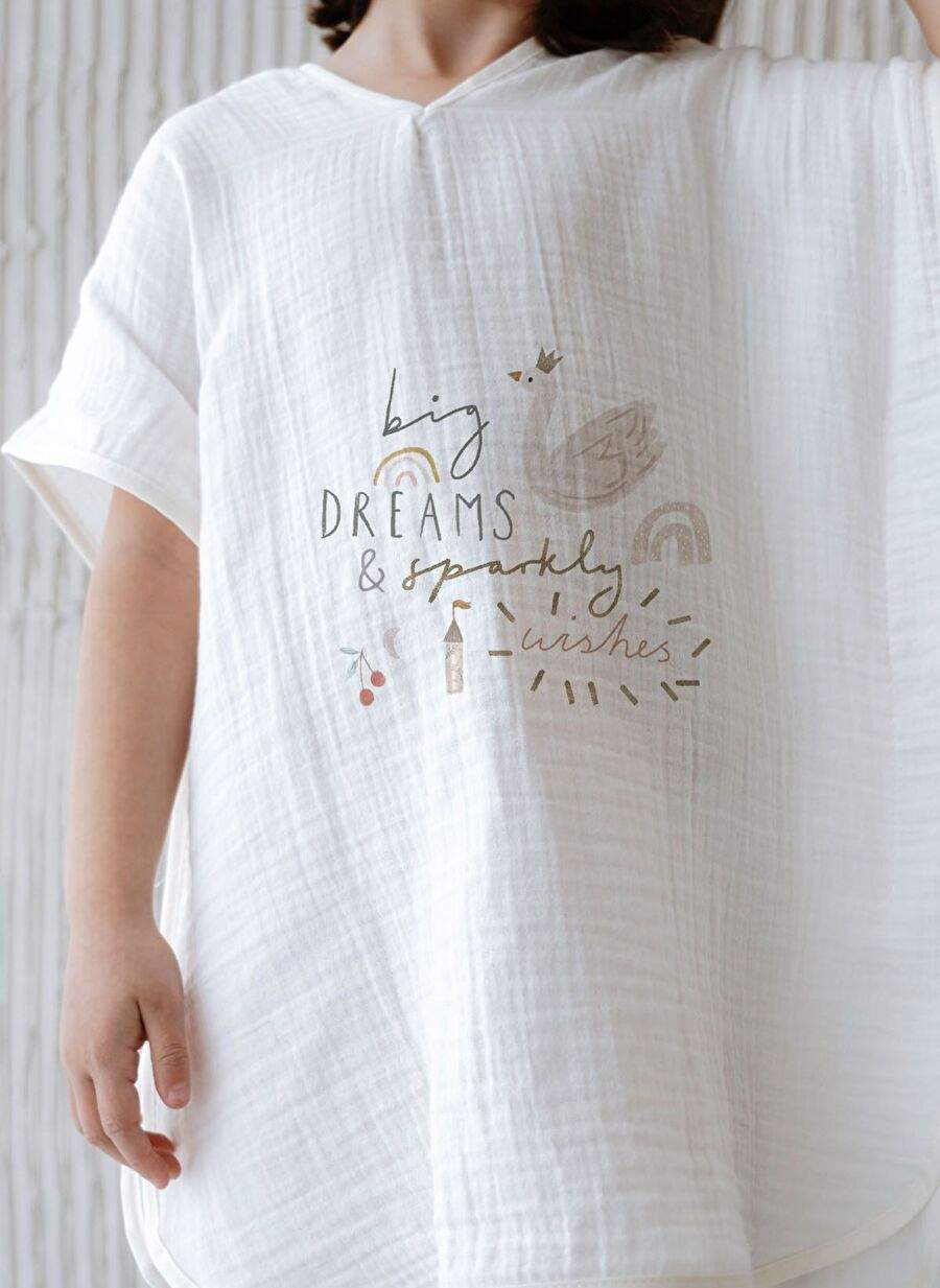 4 Layer Muslin Poncho - Summer Vibes — Product image 3 of 7