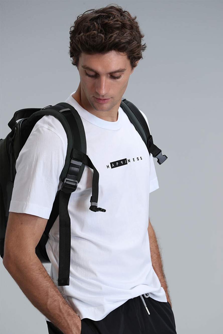 Kane Modern Grafik T- Shirt Beyaz — صورة المنتج 3 من 6