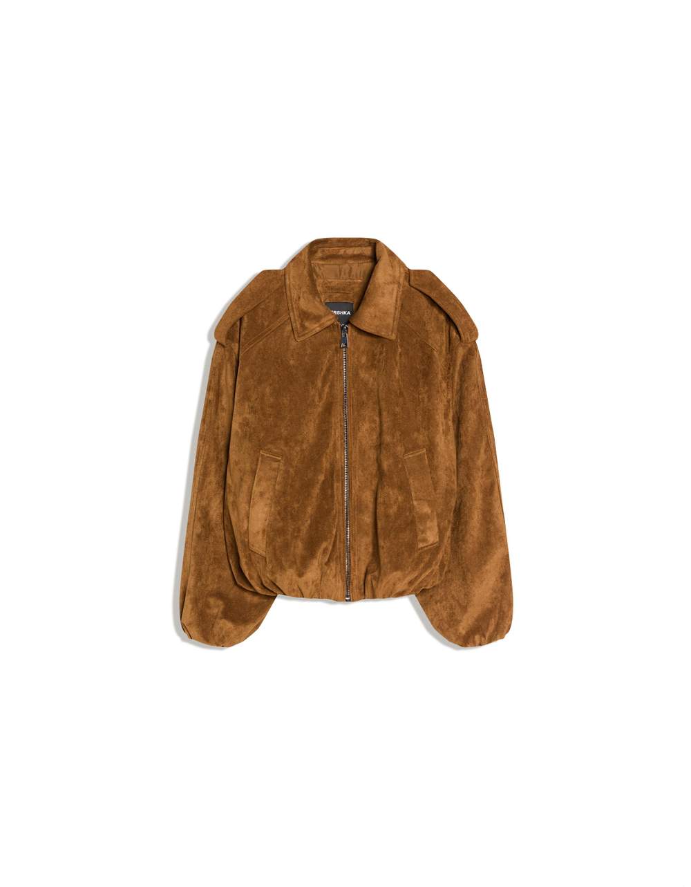 Balloon fit faux suede jacket — صورة المنتج 10 من 10