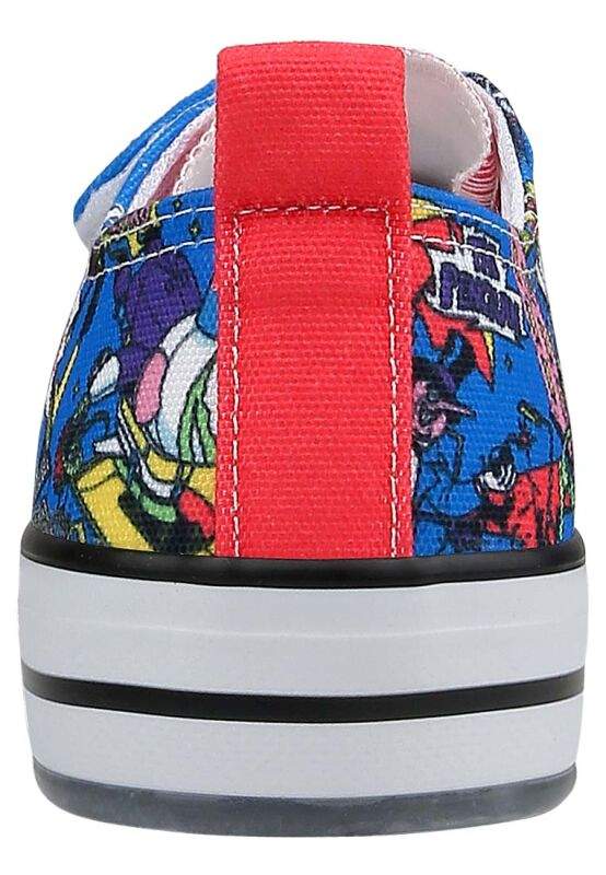 Unisex Kids Vegan Blue Light-Up Velcro Sneakers - Warner Bros Dc Villains Design — Product image 5 of 9