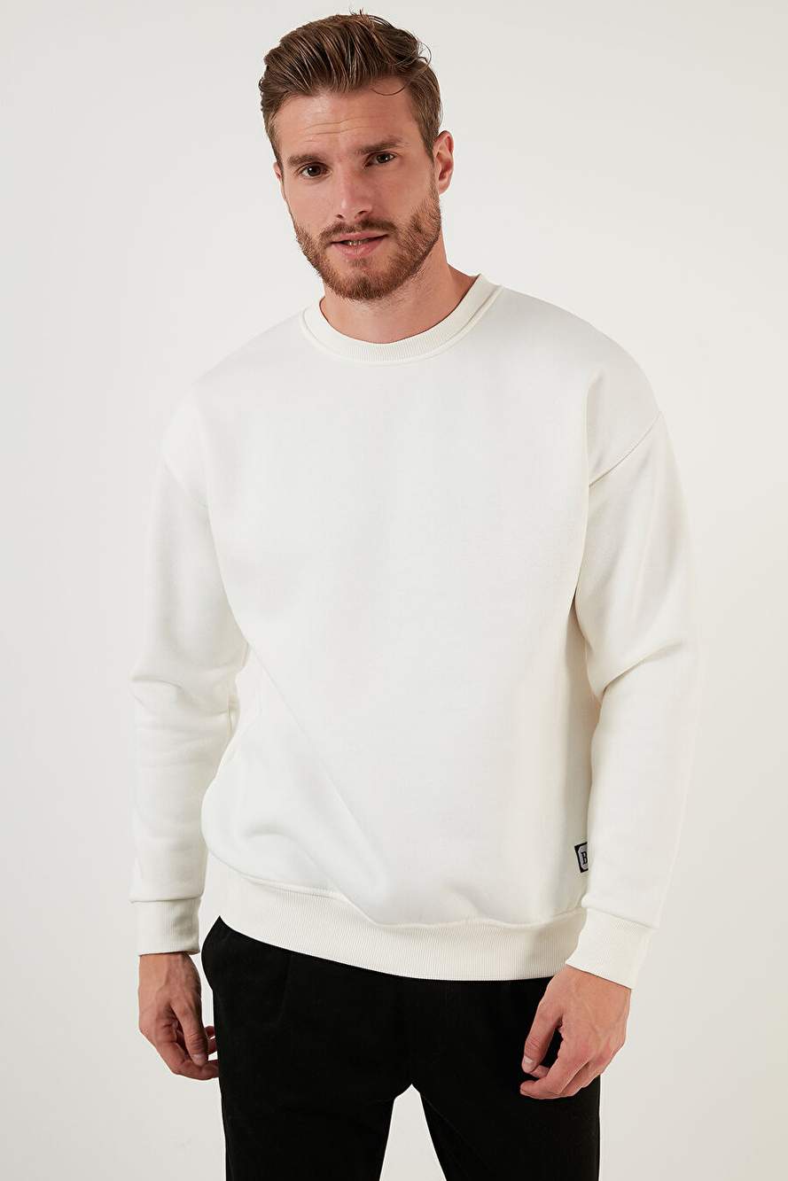 Buratti Regular Fit Bisiklet Yaka Pamuklu İçi Tüylü Yumuşak Şardonlu Erkek Sweatshırt 5905255 — Product image 5 of 7