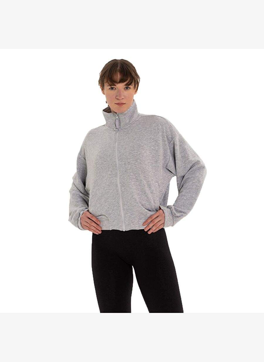 Inguz Upright Collar Zipper Sweatshirt — Product image 7 of 8