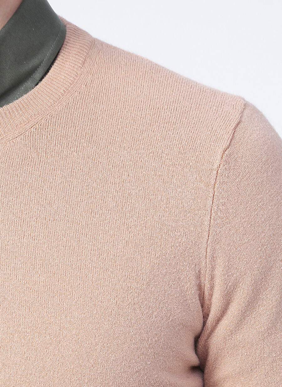 Polo Studio X Factory O Collar Dar Mold Taba Male Sweater VIA — صورة المنتج 6 من 6