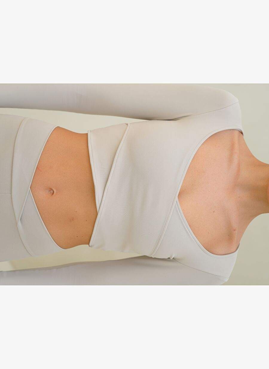 Gaia Long Sleeve Cross Detail Stone Crop — Product image 12 of 30