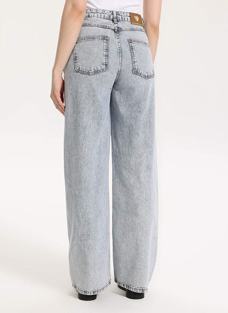 In The Mood For Love Açık İndigo Kadın Regular Fit Yıkamalı Denim Pantolon ITMFL-PNT40 — صورة المنتج 5 من 7