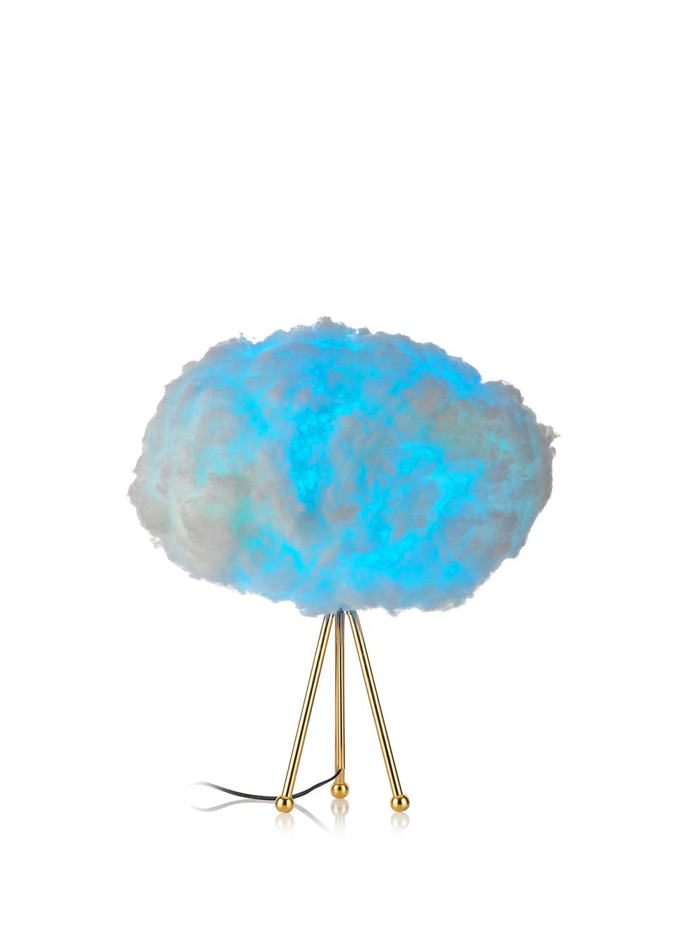 GR00S3 Rgb Işık Kumandalı 16 Renk Tripod Bulut Aydınlatma Gold Abajur — Product image 3 of 5