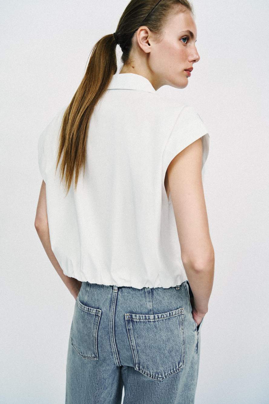 BALLOON CROPPED SHIRT — Product image 4 of 8