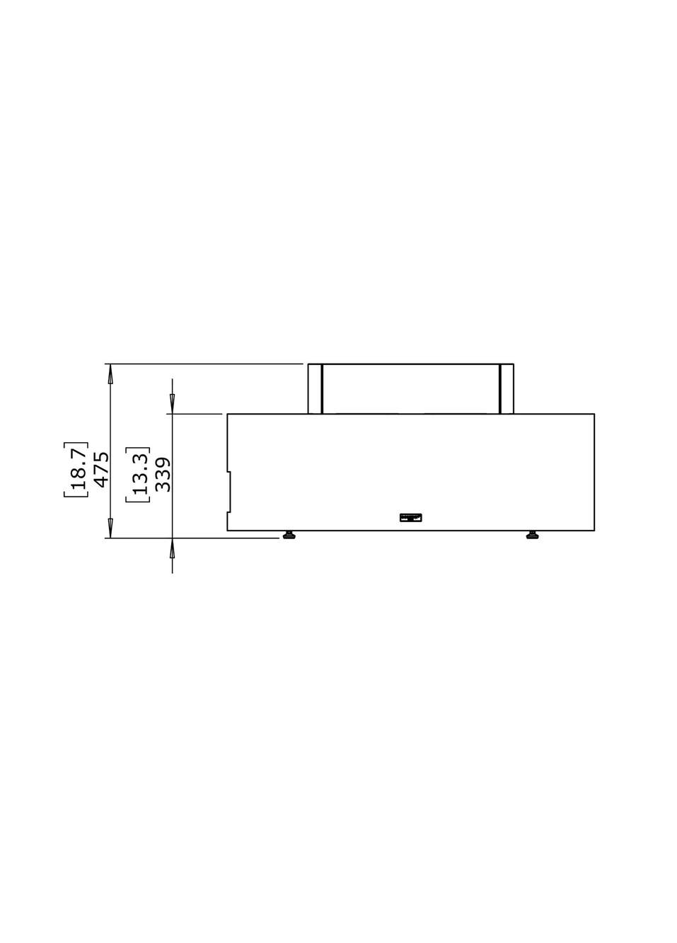 Ark 40 Graphite Fire Coffee Table Fireplace — Product image 6 of 7