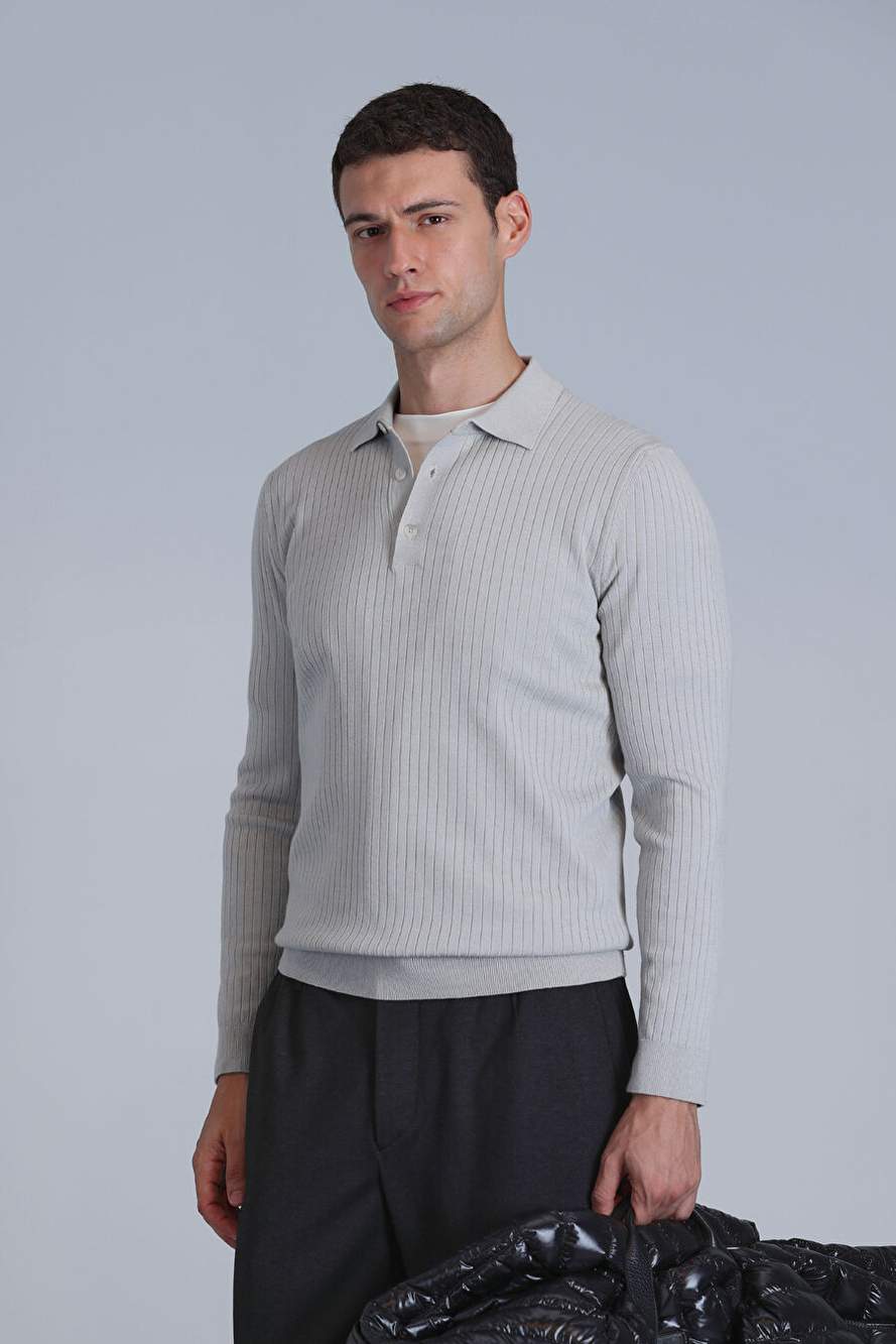 Aden Erkek Kazak Açık Gri — Product image 3 of 6