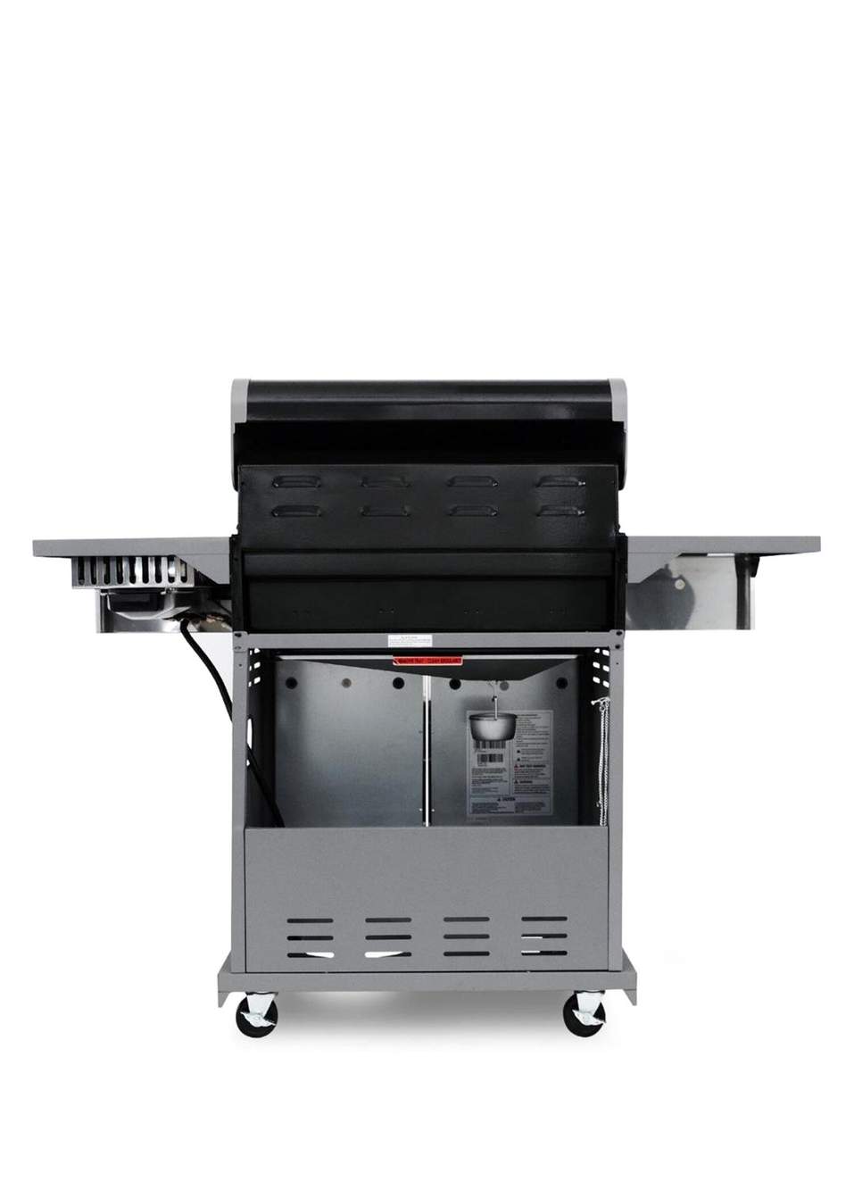 Siyah Metal 4 Ocaklı Gazlı Barbekü — صورة المنتج 4 من 5