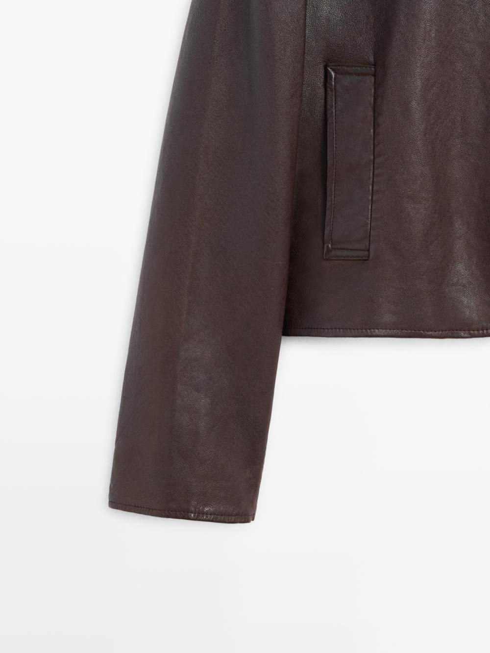 Nappa leather jacket with lambskin collar — Product image 7 of 13