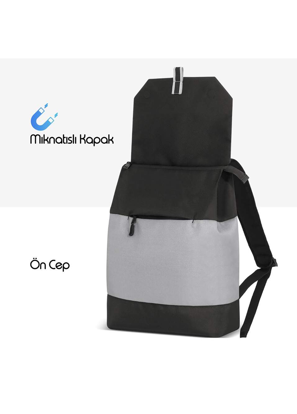 Mack MCE-1301 14.1 ZEN Eco Black Grey Unisex Backpack — Product image 5 of 8