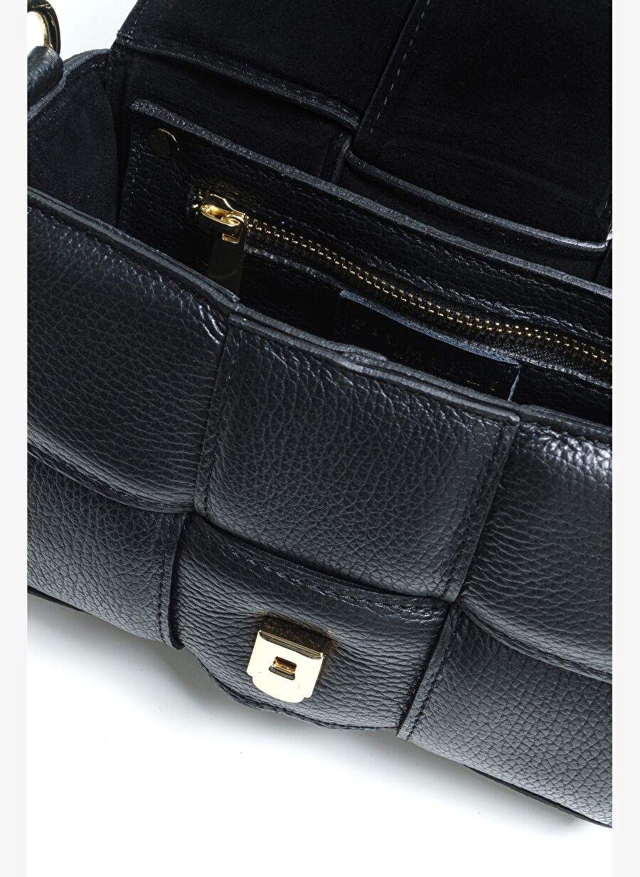 Women's Cross Bag SOLEIL M Piumelli Milano Bag D28 Black — صورة المنتج 7 من 8