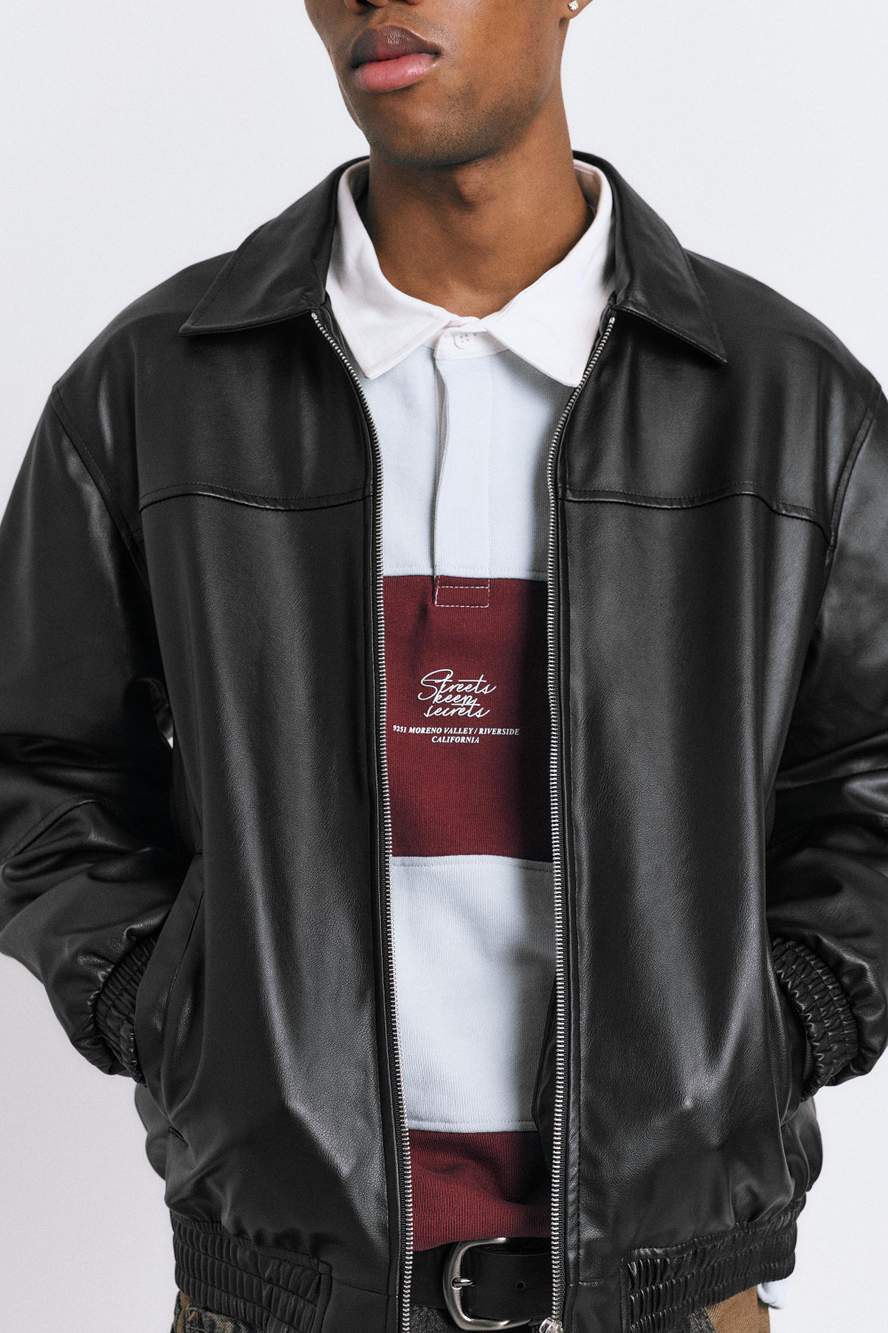 Voluminous leather effect jacket — Product image 6 of 17