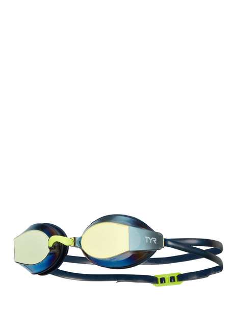 Ops 140 EV Yellow Unisex Kids Mirrored Swimmer Racing Goggles