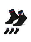 Nike Siyah Unisex 3lü Çorap DX5080-010 Ankle Socks (3 Pairs) — صورة المنتج 5 من 10