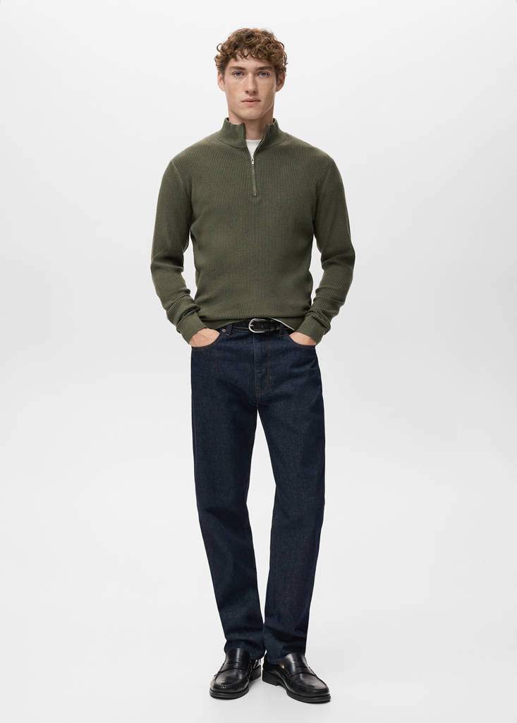 Ribbed sweater with zip neck — Product image 21 of 30