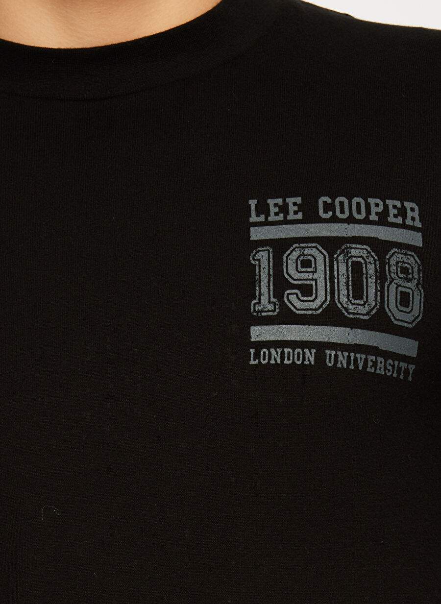 Lee Cooper O Yaka Siyah Erkek T-Shirt 241 LCM 242004 ENZAY SIYAH — Product image 4 of 5