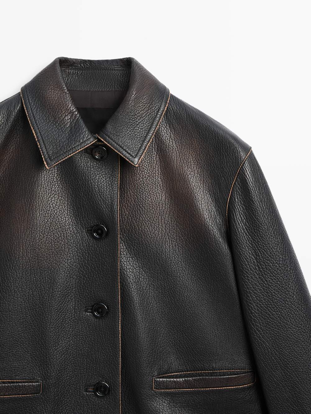 Short nappa leather jacket — Product image 10 of 19