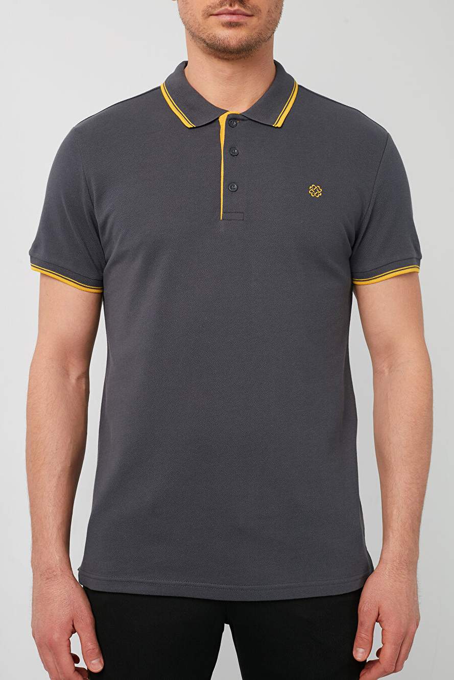 Buratti % 100 Pamuk Düğmeli Slim Fit Polo Yaka T Shirt Erkek 5902118 — Product image 4 of 5