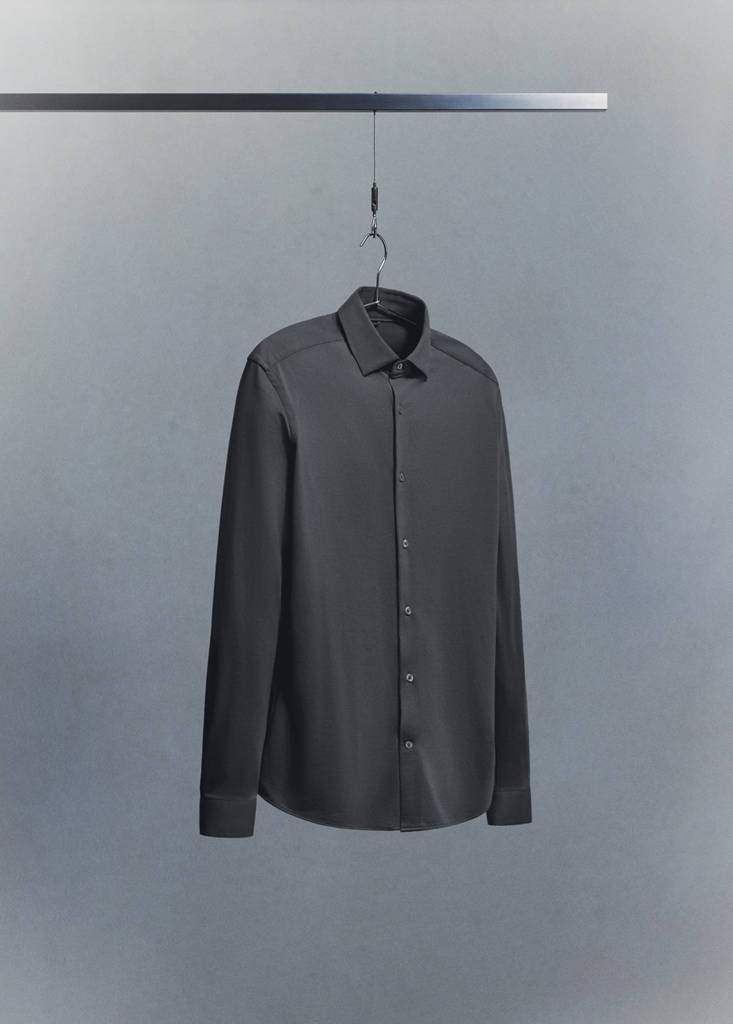 Slim fit comfort stretch non-iron cotton shirt — Product image 24 of 27