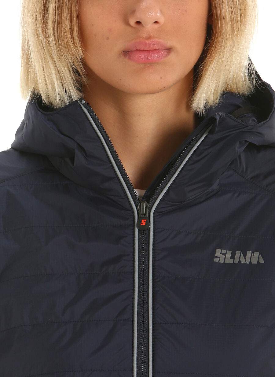 Slam Navy Women's مقنع سترة عادية A901002S00_ACT WS GRAPHENE JKT — صورة المنتج 3 من 7