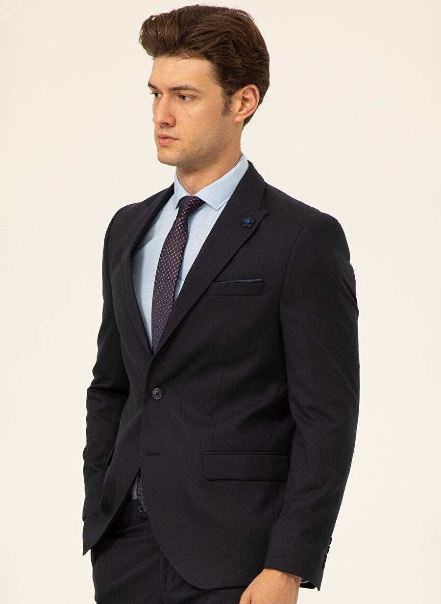 Slim Fit Navy Men's Suit TK1000600254 — Product image 5 of 6