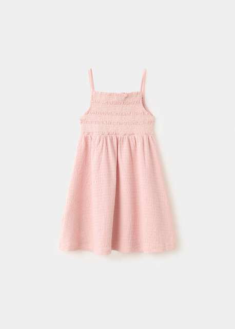 Textured dress with embroidered details