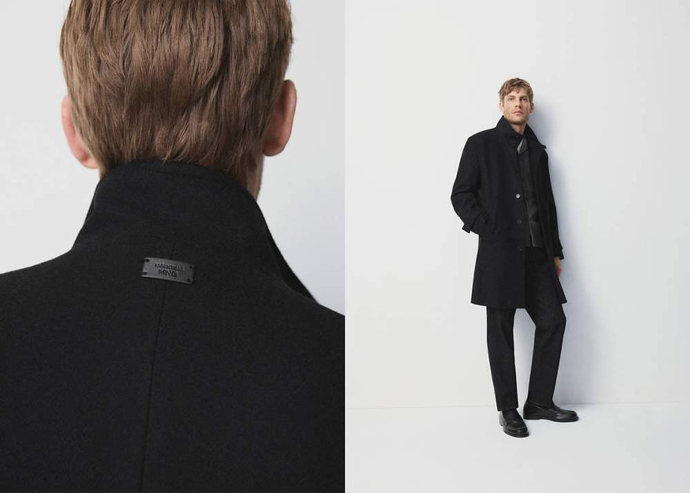 Wool funnel neck coat — Product image 3 of 20
