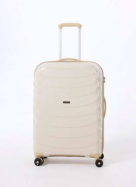 Discovery Expedition White Pocket Hard Suitcase Dsc 5263 Medium