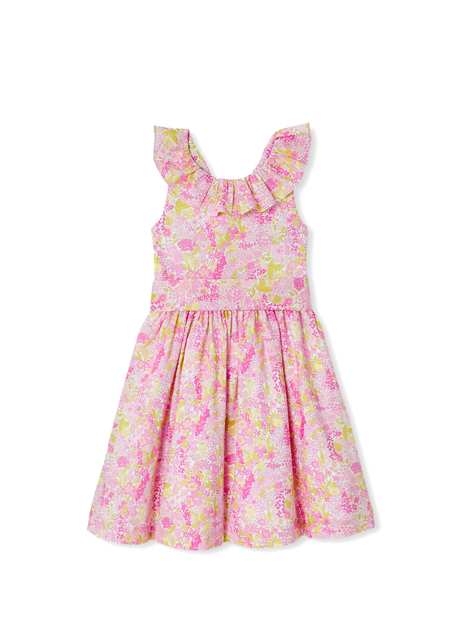 Pink Patterned Girl Children Dress