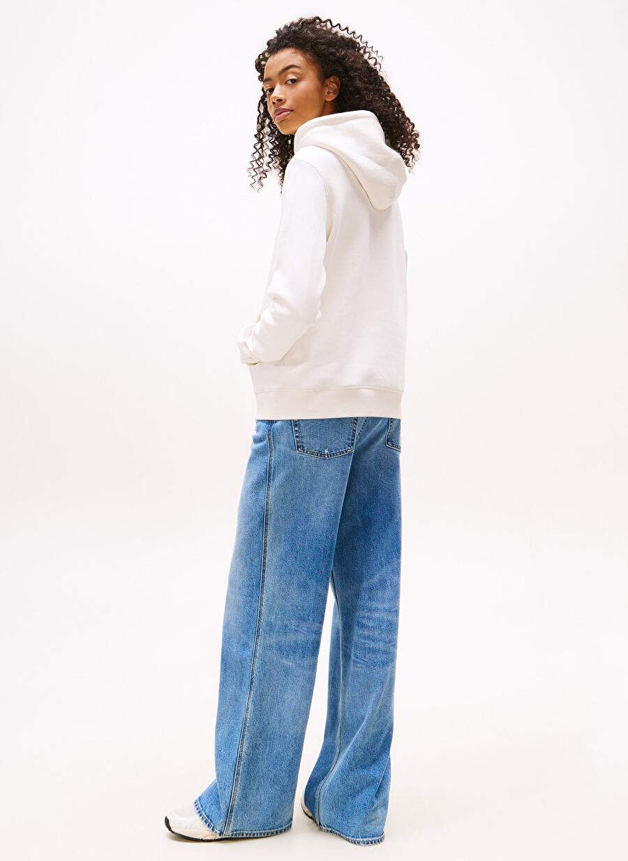 Beyaz Kadn Pamuklu Sweatshirt Dw0dw21963ybh — Product image 11 of 20