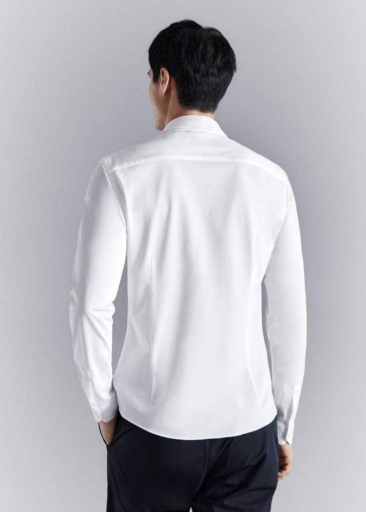 Slim fit comfort stretch non-iron cotton shirt — Product image 9 of 27