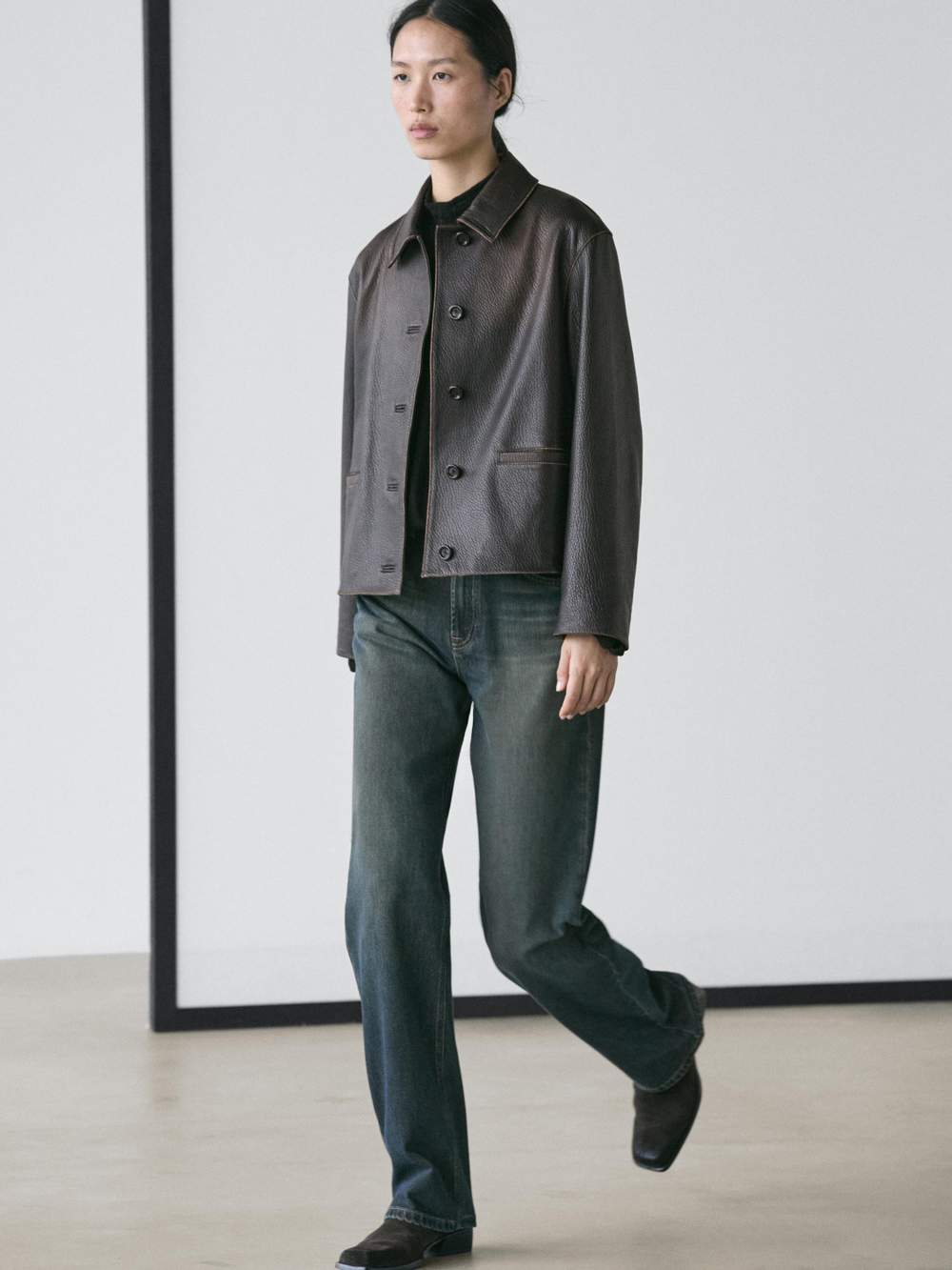 Short nappa leather jacket — Product image 3 of 19
