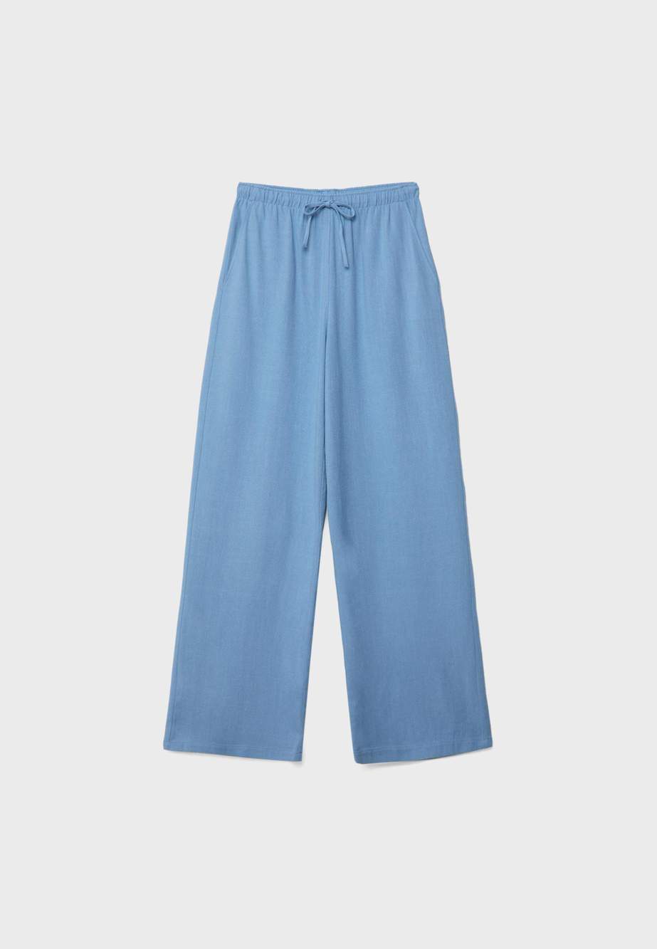 Flowing linen-effect trousers — Product image 7 of 10