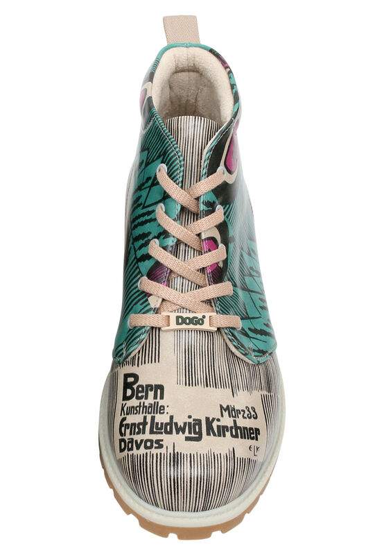 Men Vegan Leather Multicolor Ankle Boots - Kunsthalle Design — Product image 5 of 7