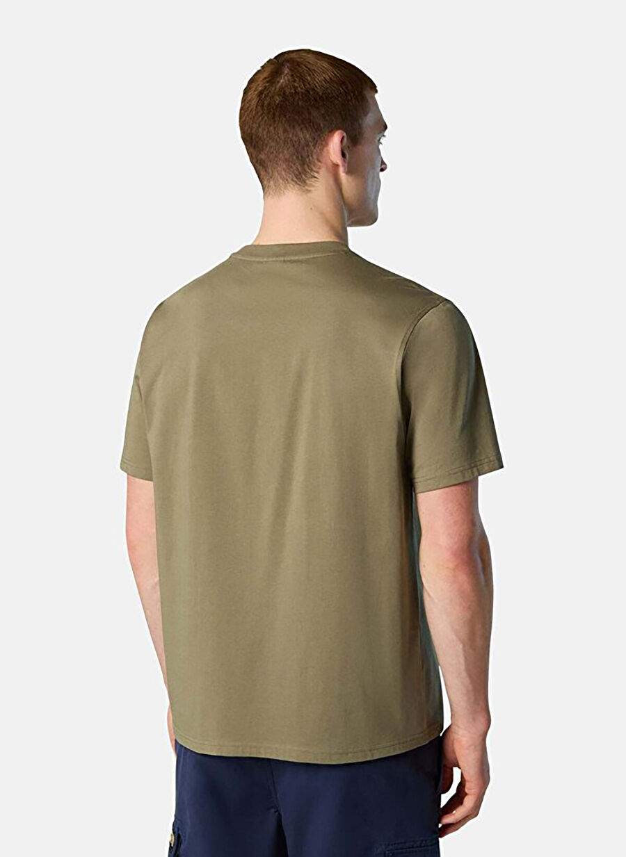 North Sails Haki Erkek Regular Fit Logo Baskılı T-Shirt NS0000692970 — Product image 4 of 5