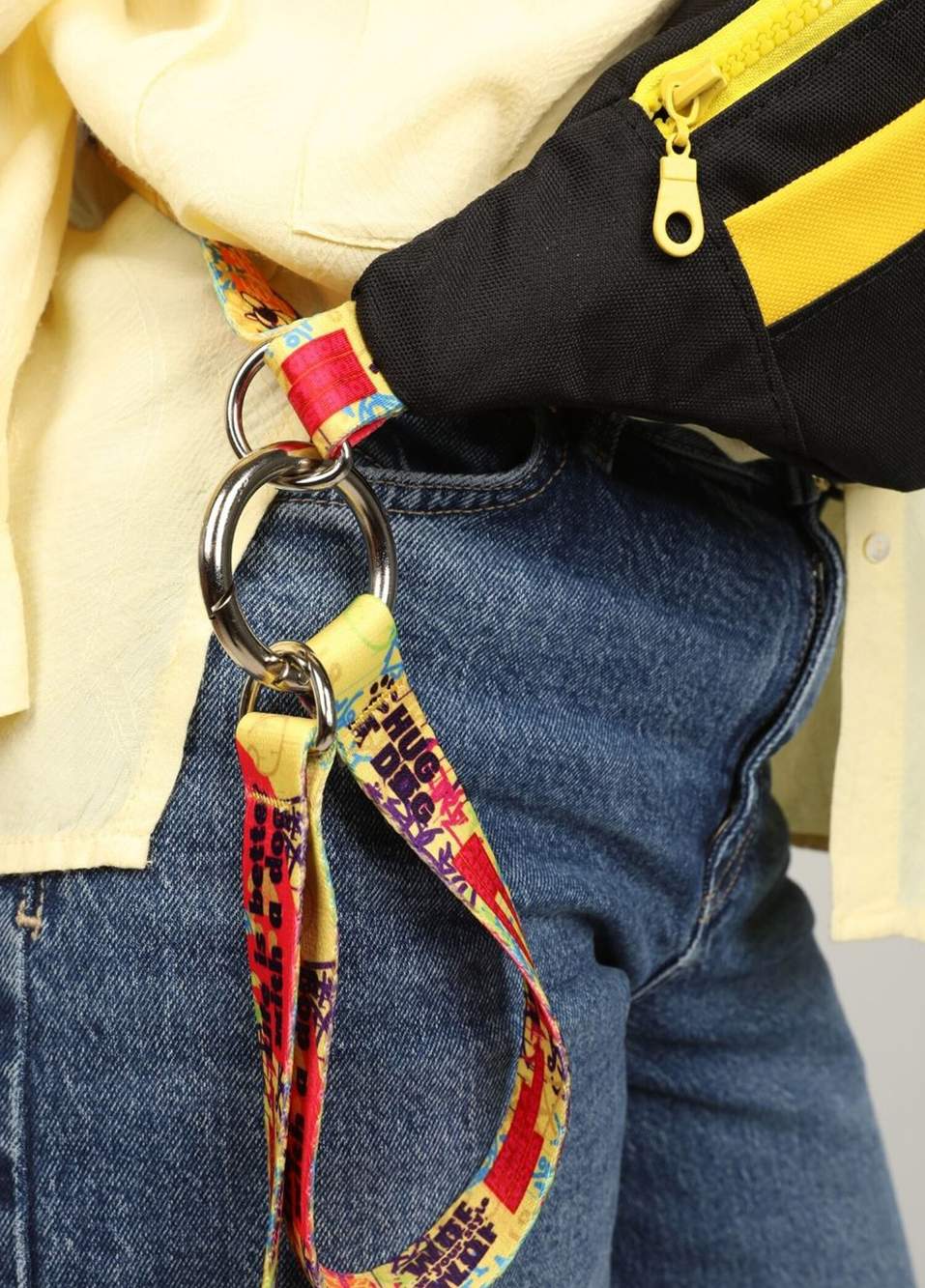 Handsfree Free Bag Siyah Tasma Köpek Gezdirme Kayışı — صورة المنتج 3 من 4