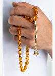 Dogal Amber Kehribar Tasl 14 Ayar Altn Tesbih — Product image 6 of 30