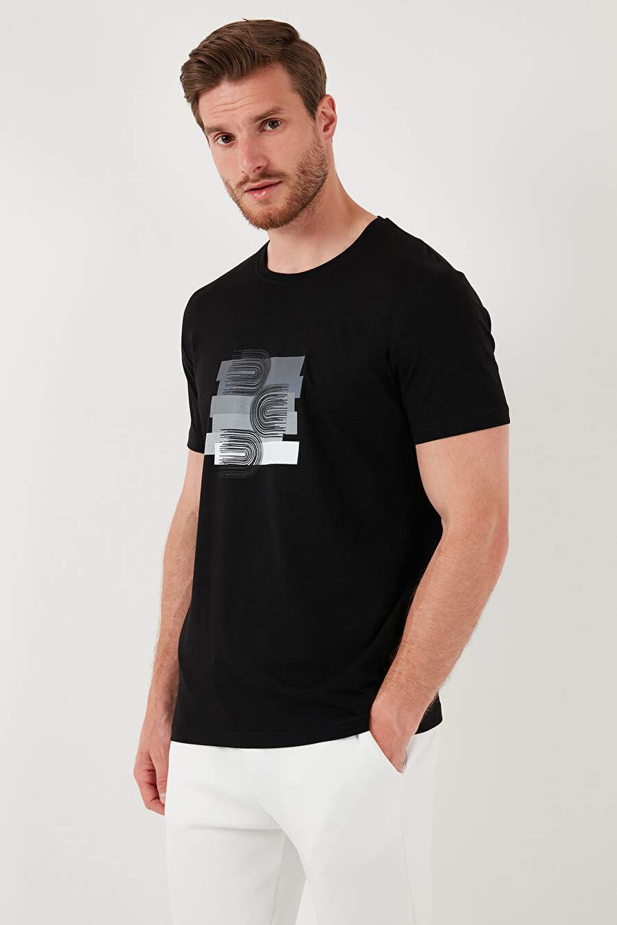 Buratti Pamuklu Slim Fit Bisiklet Yaka T Shirt Erkek 646R8010 — Product image 5 of 6