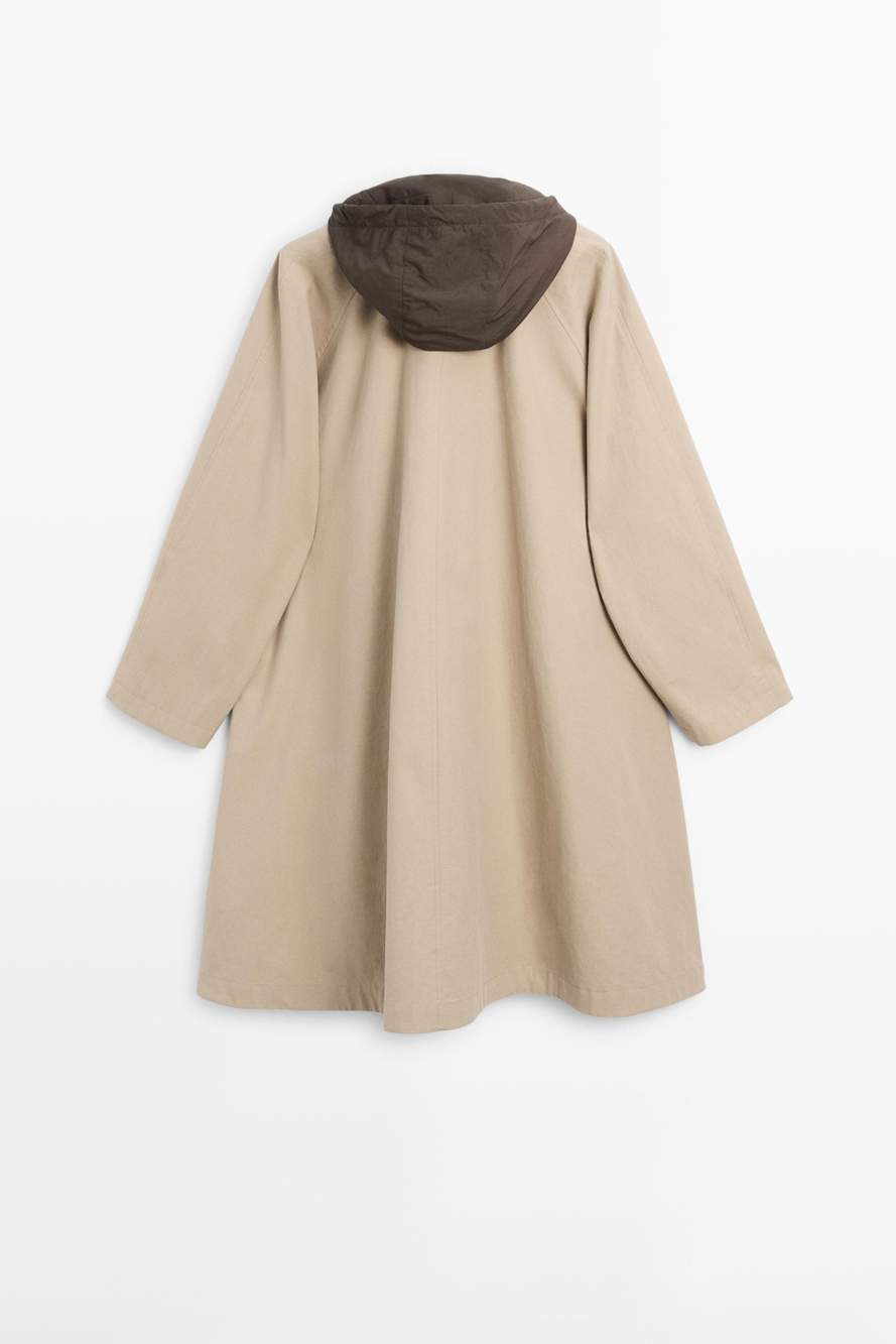 Cape trench coat with hood — Product image 6 of 13