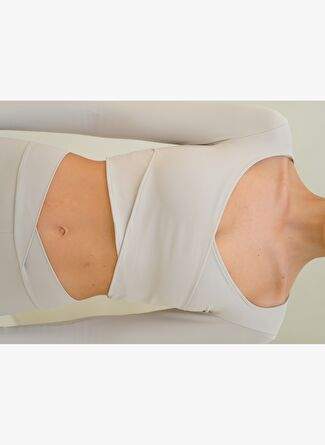 Gaia Long Sleeve Cross Detail Stone Crop — Product image 14 of 30