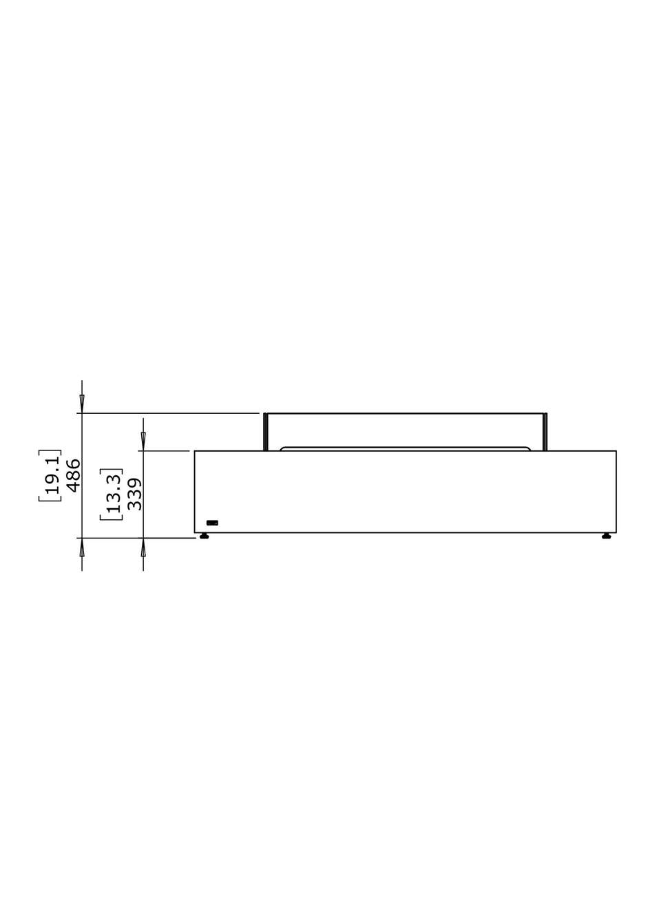 Wharf 65 Fire Graphite Sepha Type Fireplace — صورة المنتج 5 من 6