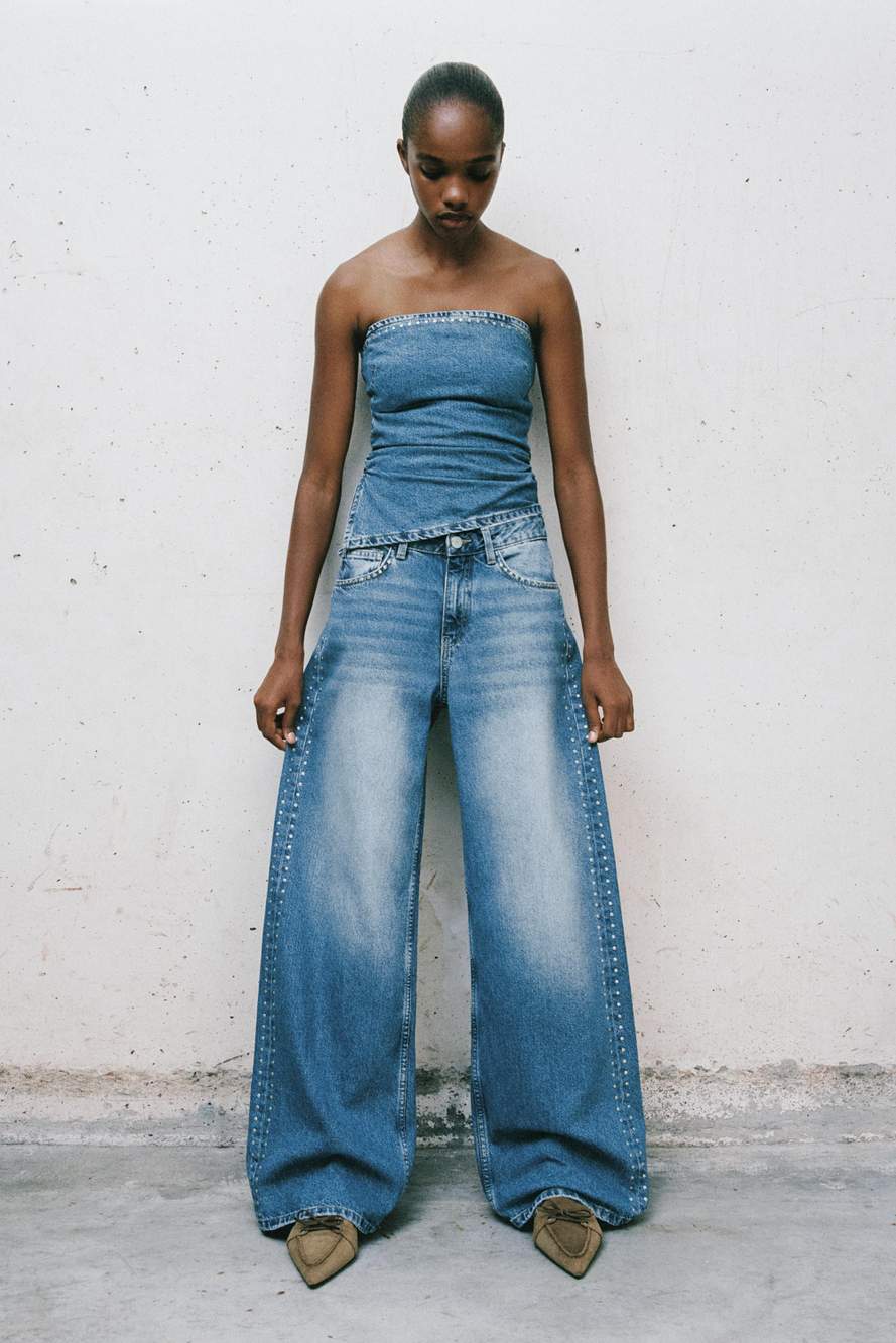 Wide-leg stud jeans — Product image 41 of 60
