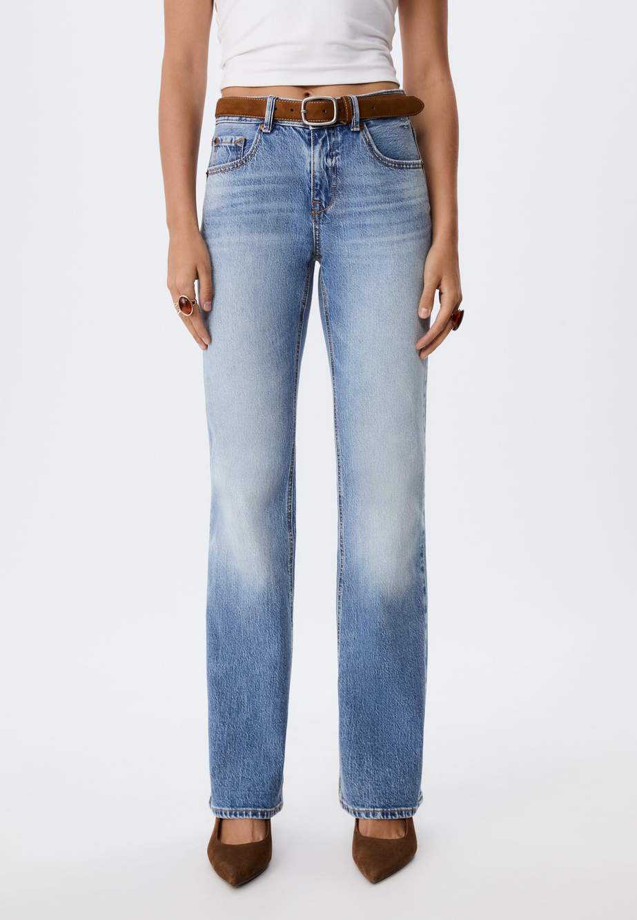 D68 Boot-cut jeans with belt — صورة المنتج 35 من 104